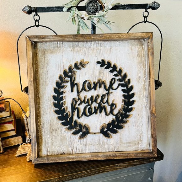 Farmhouse Other - Farmhouse "Home sweet Home" wood sign